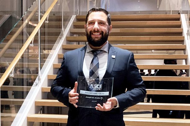 Aviation Group Manager Joseph Avram Recognized as ASCE-IL 2019 Young Civil Engineer of the Year