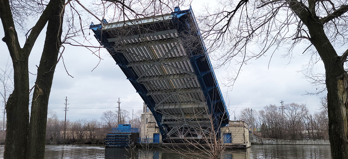 Ruby Street Bridge Over Des Plaines River