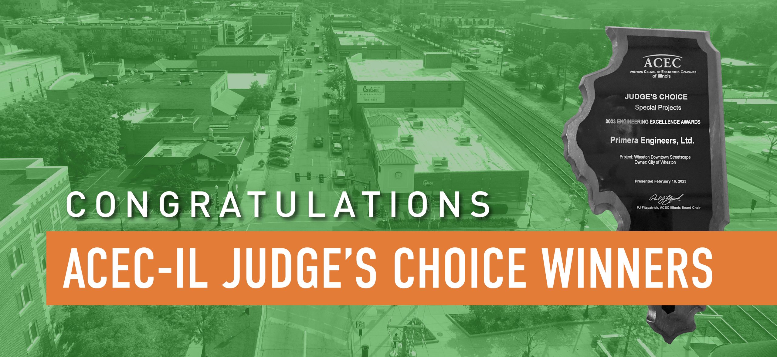 Wheaton Downtown Streetscape Project Wins Judge’s Choice Award