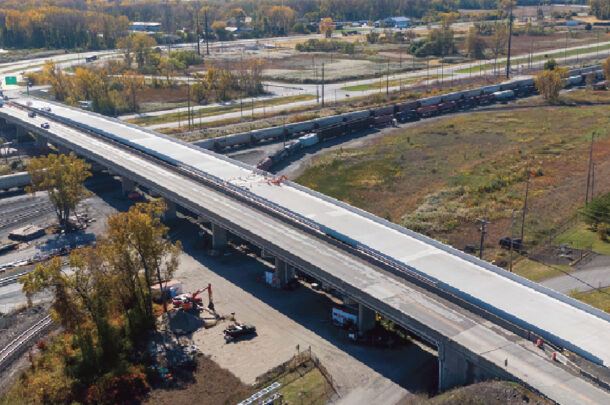 Superstructure Replacement and New Bridge Construction on SR-249 into Ports of Indiana