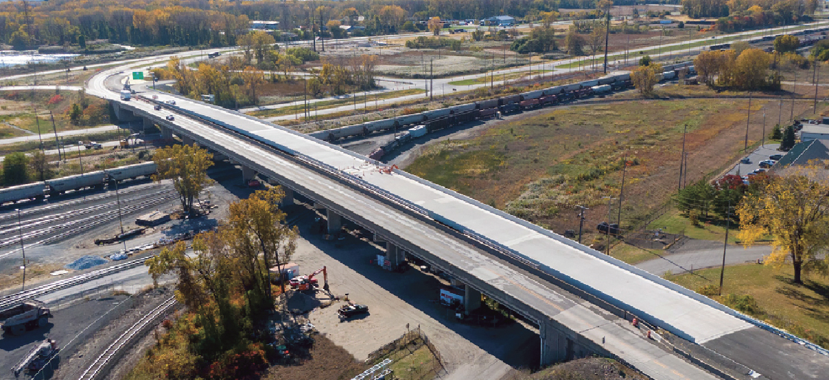 Superstructure Replacement and New Bridge Construction on SR-249 into Ports of Indiana