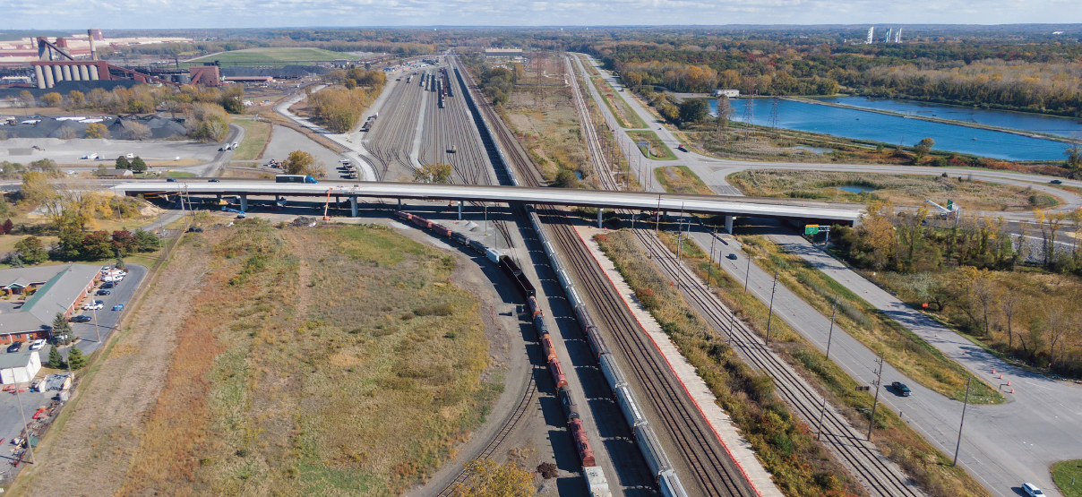 Superstructure Replacement and New Bridge Construction on SR-249 into Ports of Indiana