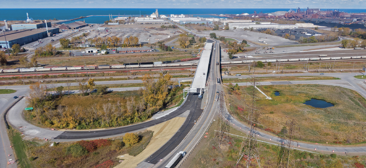 Superstructure Replacement and New Bridge Construction on SR-249 into Ports of Indiana